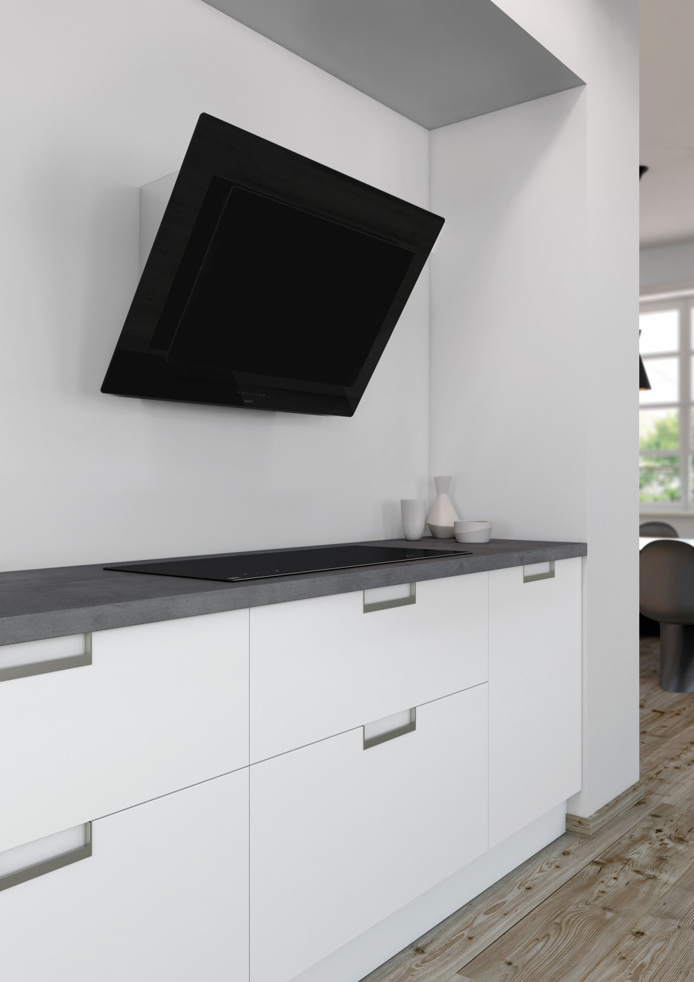 Quiet Mark Novy Vision Glass Chimney Cooker Hood